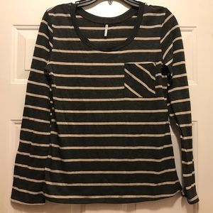 Tresics Striped Pocket Tee—Small—Like New